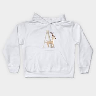 A for Antelope Kids Hoodie